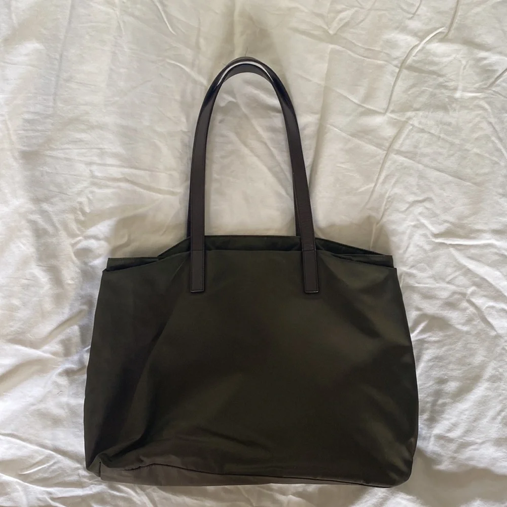 PRADA great condition brown nylon tote - Picture 4 of 11